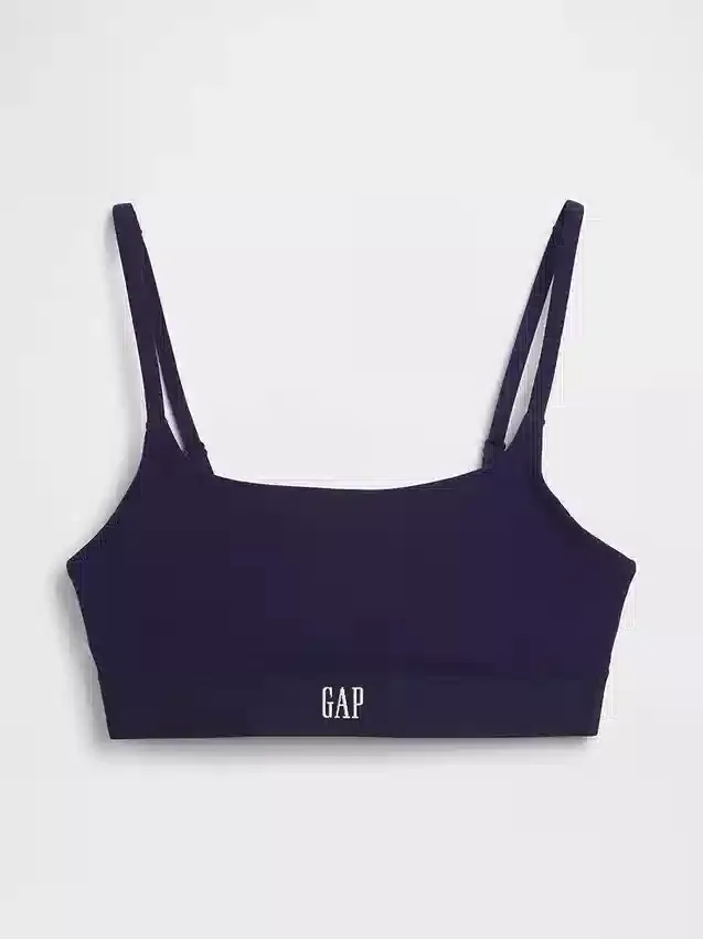 Organik Streç Pamuklu Logolu Bralette