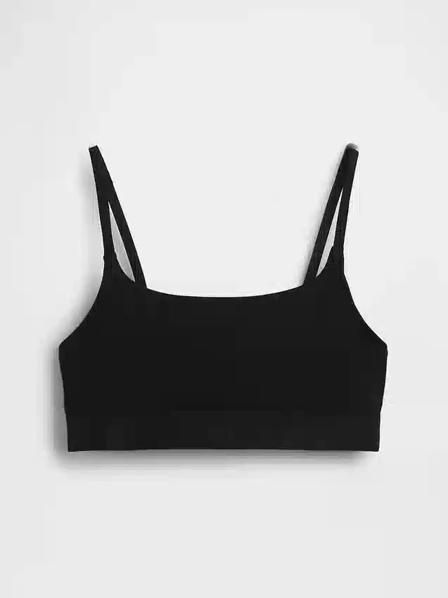 Organik Streç Pamuklu Logolu Bralette