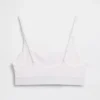 Organik Streç Pamuklu Logolu Bralette