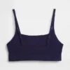 Organik Streç Pamuklu Logolu Bralette