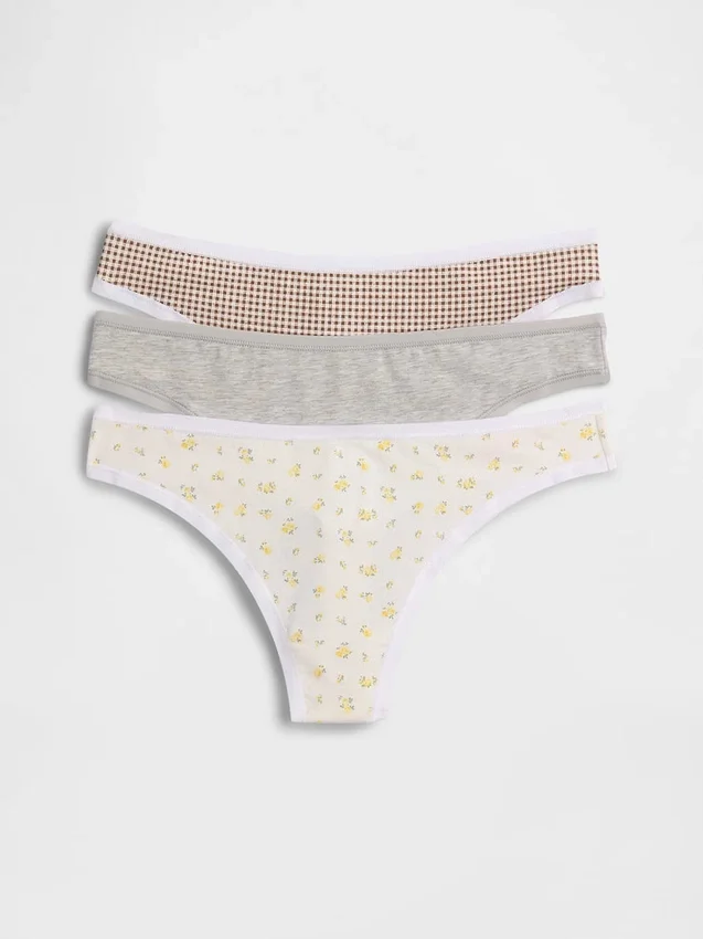 Organik Streç Pamuklu Tanga (3'lü Paket)