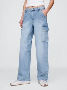 Orta Bel ’90’lar Stili Bol Kargo Jean’ler