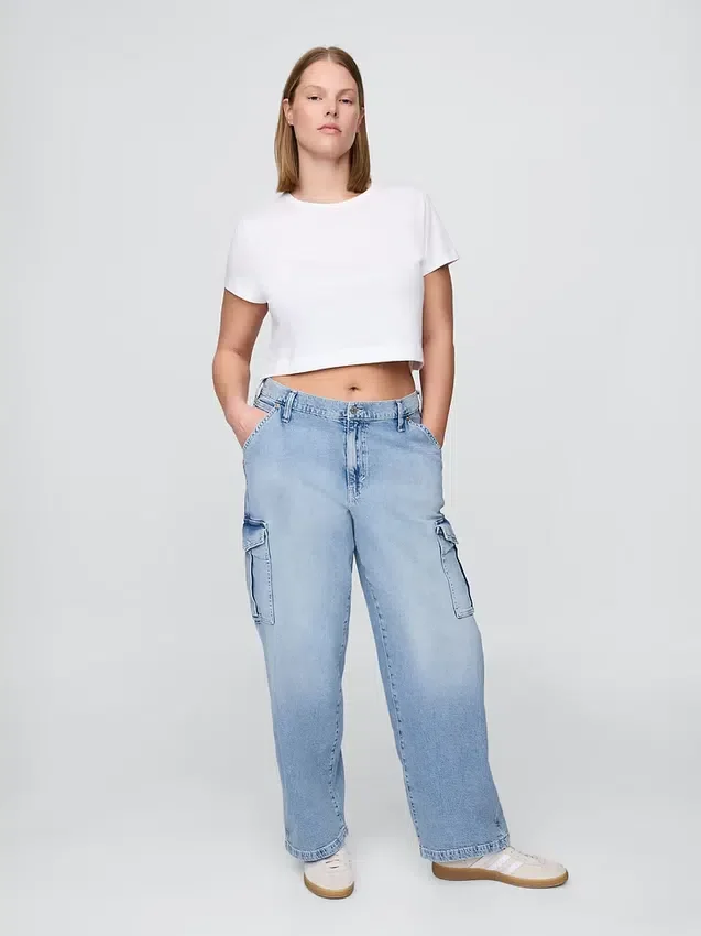 Orta Bel '90'lar Stili Bol Kargo Jean'ler