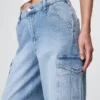 Orta Bel '90'lar Stili Bol Kargo Jean'ler