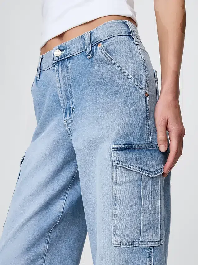 Orta Bel '90'lar Stili Bol Kargo Jean'ler