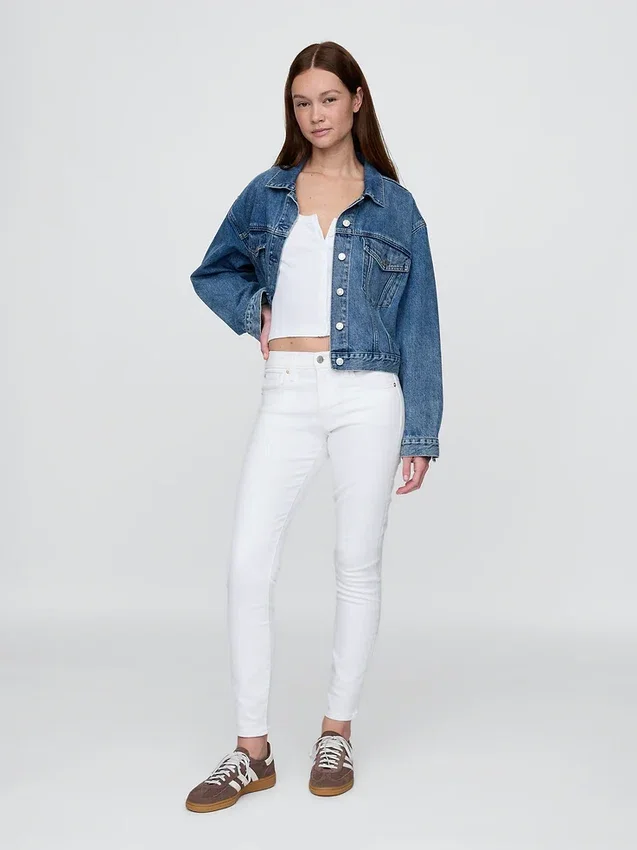 Orta Bel Gerçek Skinny Jean'ler