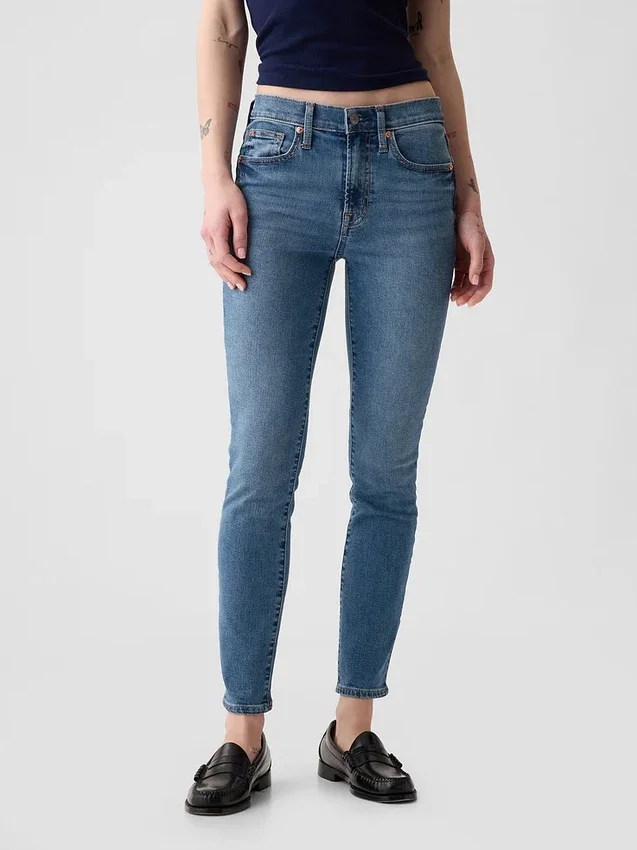 Orta Bel Gerçek Skinny Jean'ler