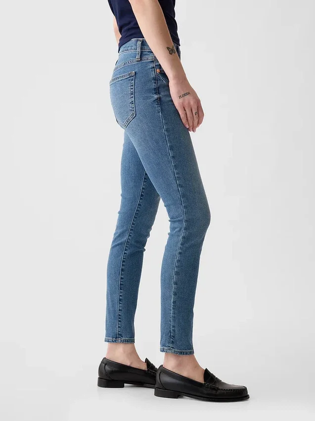 Orta Bel Gerçek Skinny Jean'ler