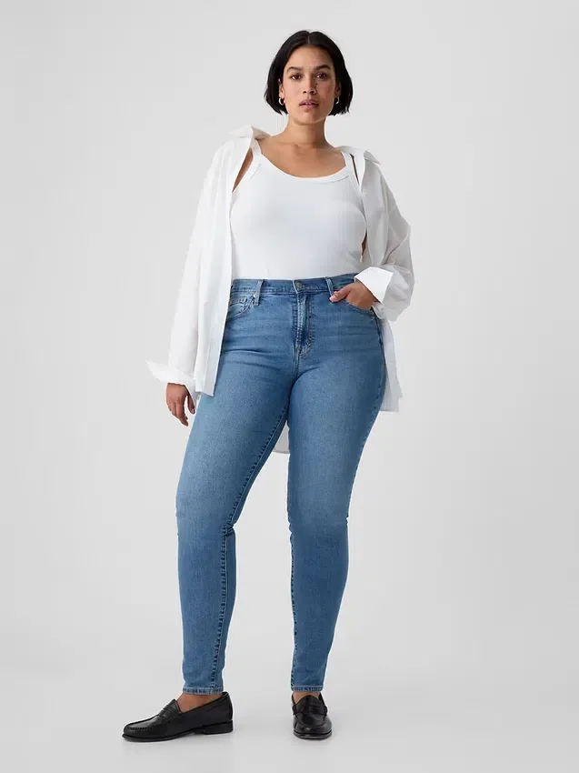 Orta Bel Gerçek Skinny Jean'ler