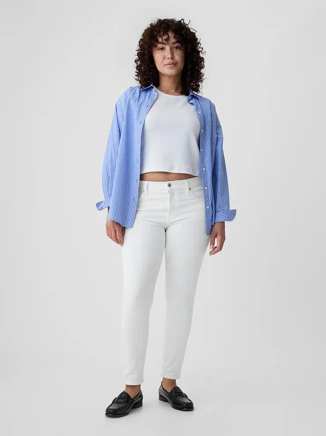 Orta Bel Gerçek Skinny Jean'ler