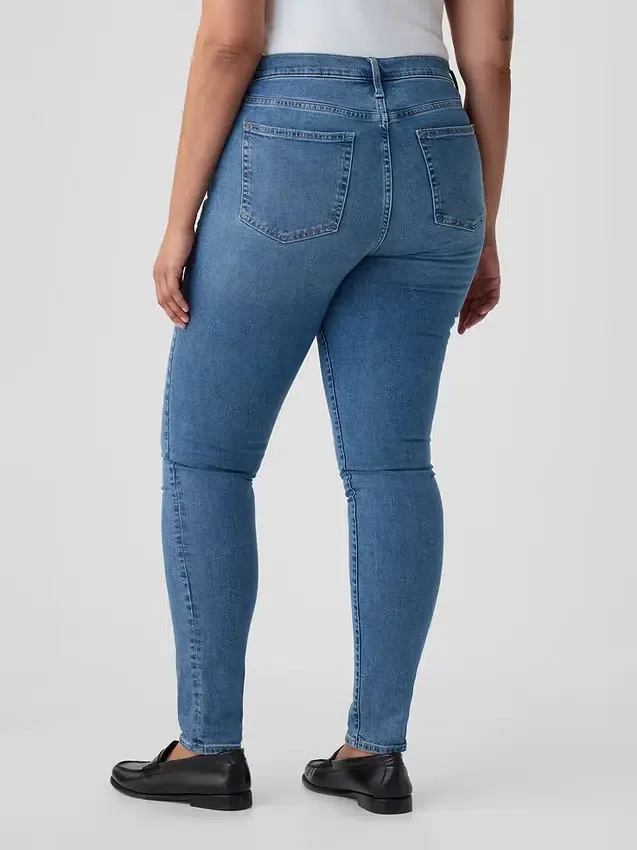 Orta Bel Gerçek Skinny Jean'ler