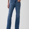 Orta Bel Gevşek Bootcut Jean