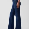 Orta Bel Gevşek Bootcut Jean