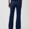 Orta Bel Gevşek Bootcut Jean