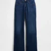 Orta Bel Gevşek Bootcut Jean