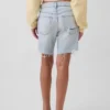 Orta Bel Gevşek Denim Bermuda Şortlar