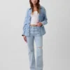 Orta Bel Gevşek Düz Kesim Jean'ler