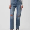 Orta Bel Gevşek Düz Kesim Jean'ler