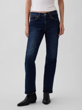 Orta Bel Gevşek Düz Kesim Jean’ler