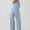 Orta Bel Gevşek Düz Kesim Jean'ler