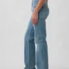 Orta Bel Gevşek Düz Kesim Jean'ler