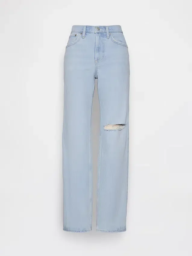 Orta Bel Gevşek Düz Kesim Jean'ler