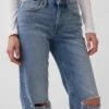 Orta Bel Gevşek Düz Kesim Jean'ler