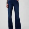 Orta Bel Gevşek Flare Jean'ler