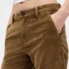Orta Bel Kadife Geniş Paça Pantolon