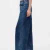 Orta Bel Örme Denim Bol Kesim Jean'ler