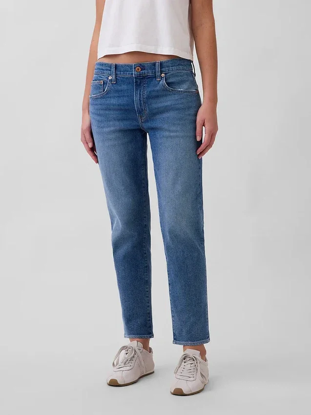Orta Bel Slim Taper Jean'ler
