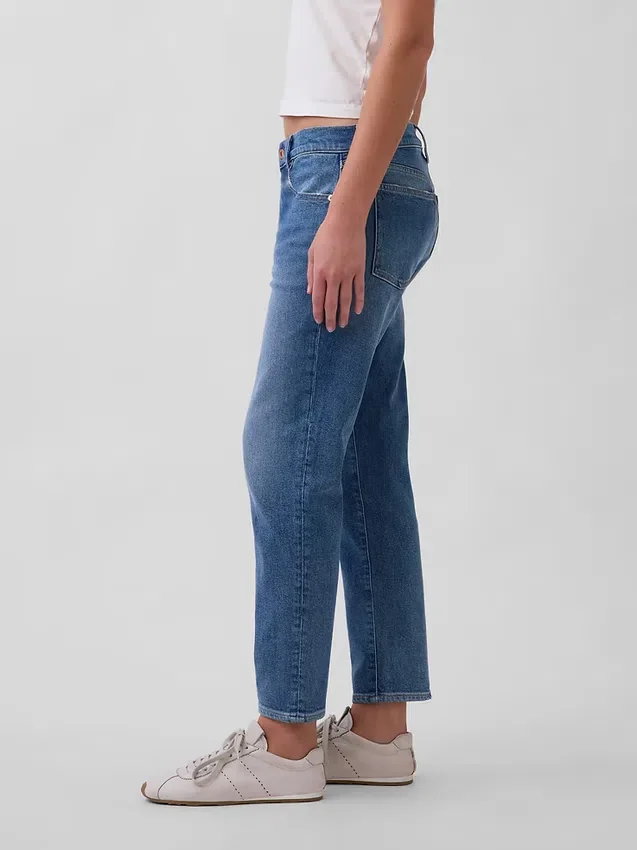 Orta Bel Slim Taper Jean'ler