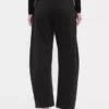 Orta Bel Twill Geniş Paça Pantolon