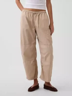 Orta Bel Twill Rahat Varil Bacaklı İş Pantolonu