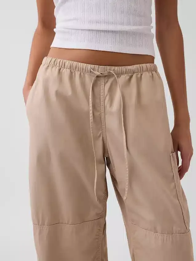 Orta Bel Twill Rahat Varil Bacaklı İş Pantolonu