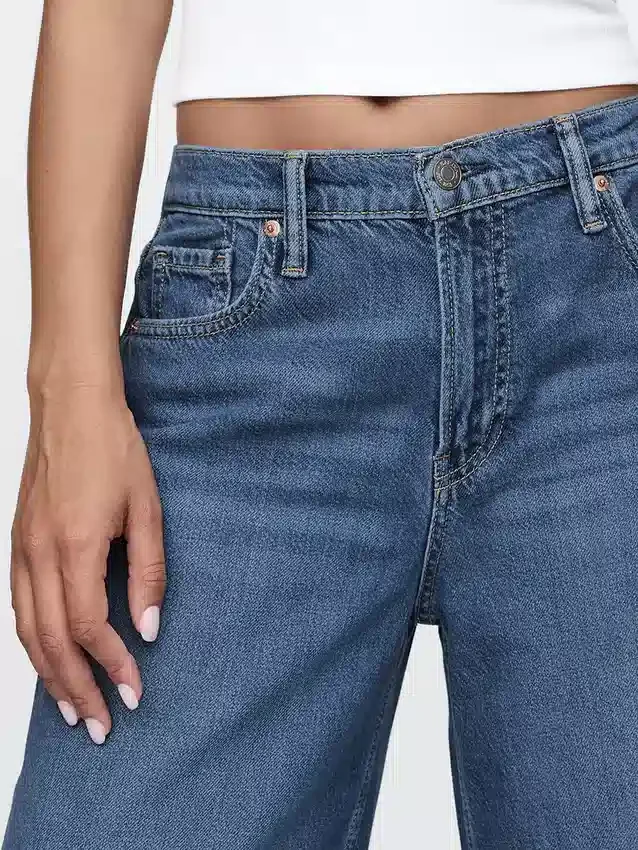 Orta Bel, Ultra Yumuşak Bol Kesim Jean'ler