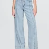 Orta Bel, Ultra Yumuşak Denim Bol Pantolon