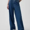 Orta Bel, Ultra Yumuşak Denim Bol Pantolon