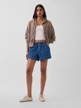 Orta Bel, Ultra Yumuşak Denim Boxer Şortlar