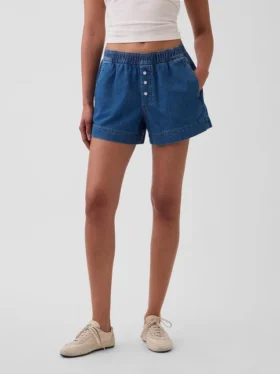 Orta Bel, Ultra Yumuşak Denim Boxer Şortlar