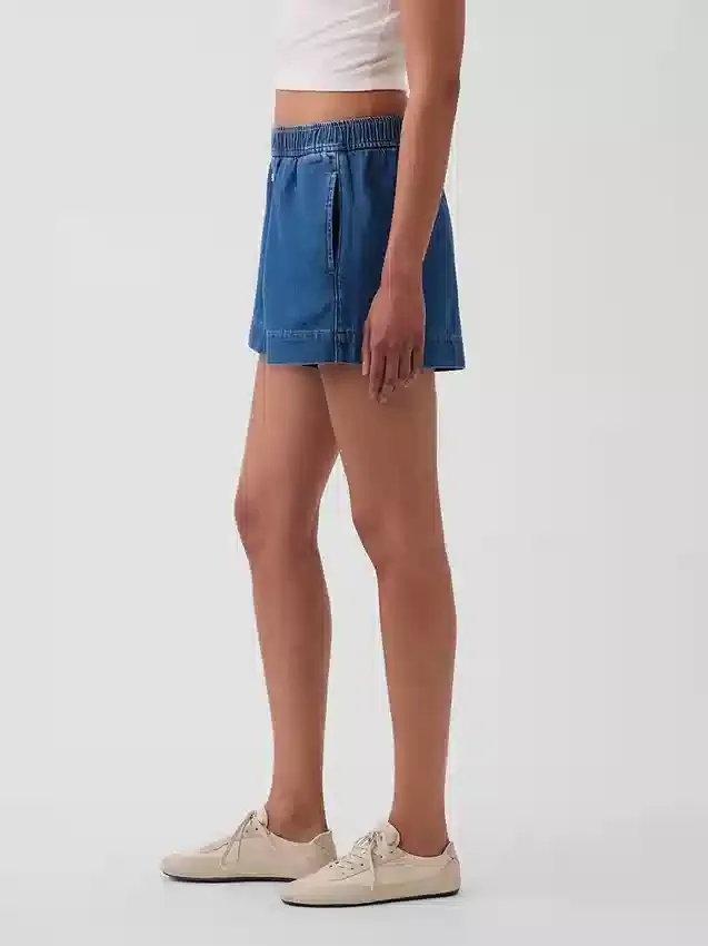 Orta Bel, Ultra Yumuşak Denim Boxer Şortlar