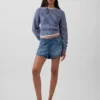 Orta Bel, Ultra Yumuşak Denim Easy Dolphin Şortlar