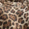 Orta Bel, Ultra Yumuşak Leopar Desenli Bol Kesim Jean