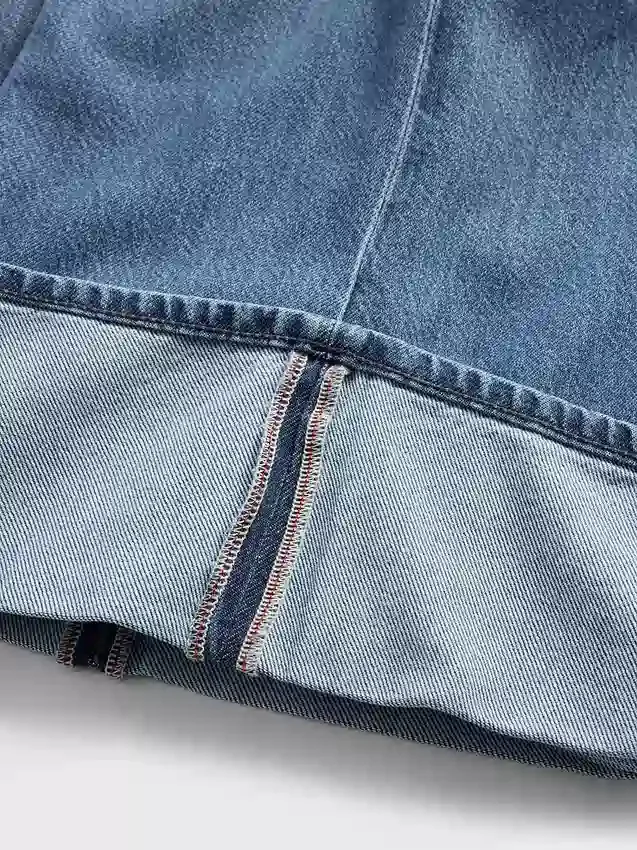 Orta Bel, Ultra Yumuşak, Paçaları Katlanmış Bol Kesim Jean