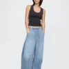 Orta Bel, Ultra Yumuşak, Rahat Horseshoe Jean'ler