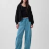 Orta Bel, Ultra Yumuşak, Rahat Horseshoe Jean'ler
