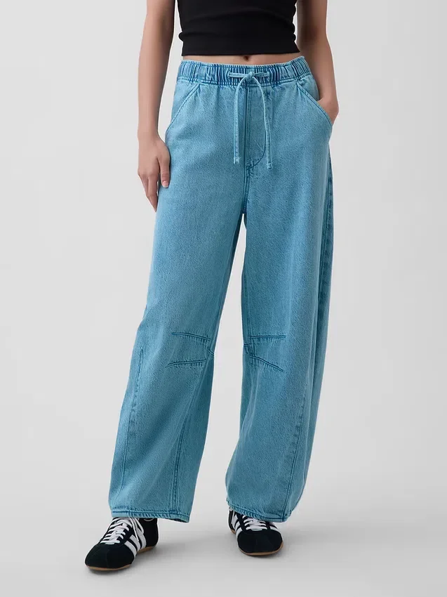 Orta Bel, Ultra Yumuşak, Rahat Horseshoe Jean'ler