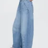 Orta Bel, Ultra Yumuşak, Rahat Horseshoe Jean'ler