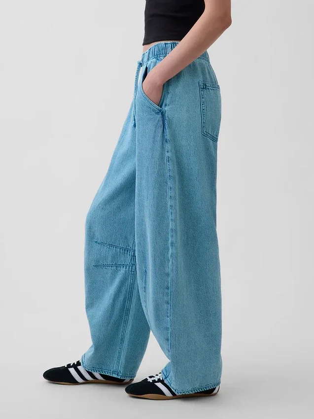 Orta Bel, Ultra Yumuşak, Rahat Horseshoe Jean'ler