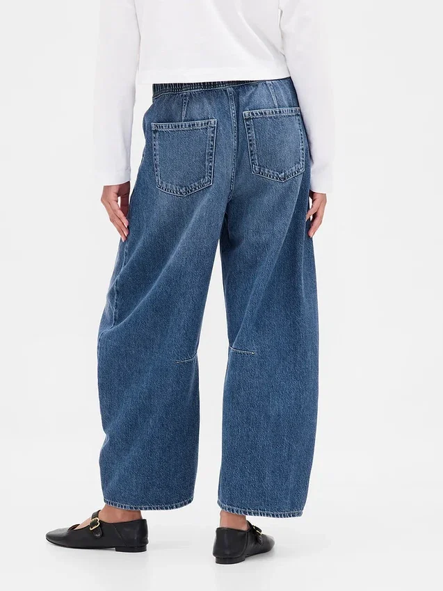 Orta Bel, Ultra Yumuşak, Rahat Horseshoe Jean'ler